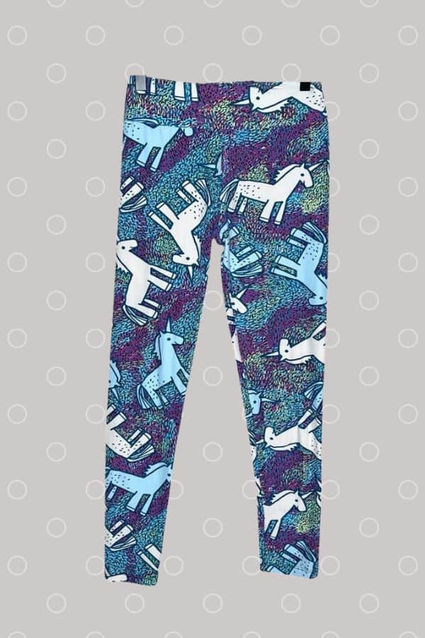 An image of what a unicorn LulaRoe leggings look like